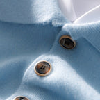 Cashmere Men's Knit Sweater with Polo Collar