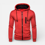 Herren Kapuzenjacke mit Reissverschluss und Taschen