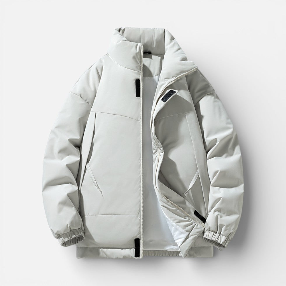 Herren Winterjacke mit Stehkragen und Reissverschluss