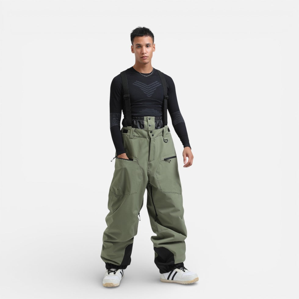 Herren Skihose mit Hosenträgern für Outdoor und Snowboarding