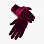 Damen Samthandschuhe – Weiche Winterhandschuhe mit voller Fingerabdeckung, Herbst Winter