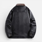Herren Jacke in Lederoptik mit warmem Innenfutter