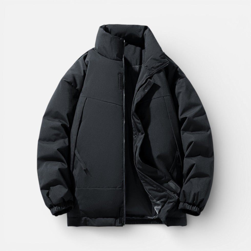 Herren Winterjacke mit Stehkragen und Reissverschluss