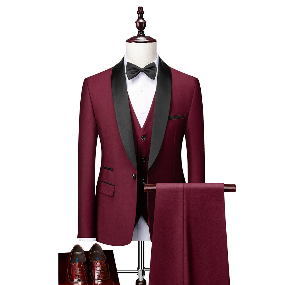Slim-Fit-Anzugset als Dreiteiler für Herren