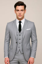 Slim-Fit-Dreiteiler für Herren zur Hochzeit