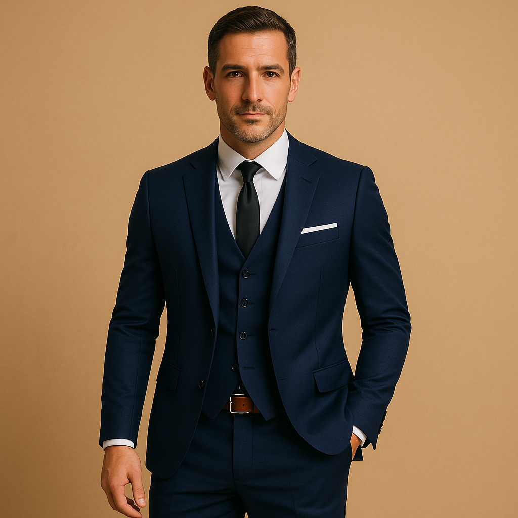 Slim-Fit-Herrenanzug für Hochzeiten und formelle Anlässe