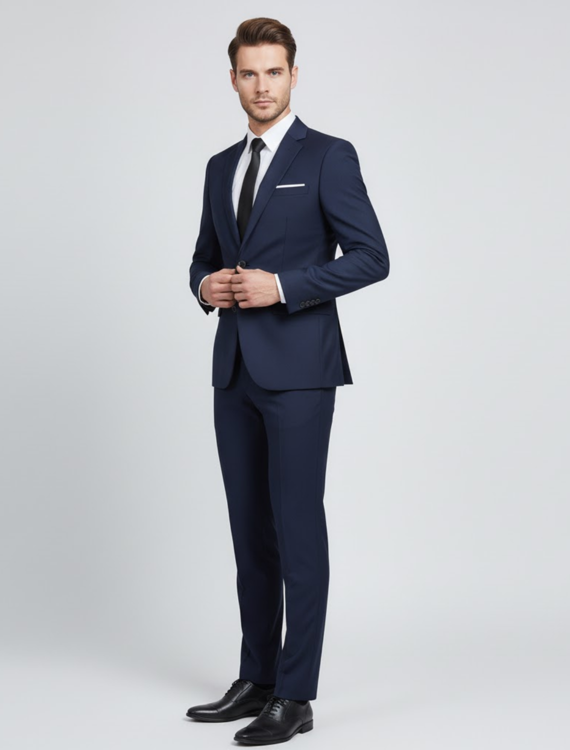 Slim-Fit-Herrenanzug für das ganze Jahr
