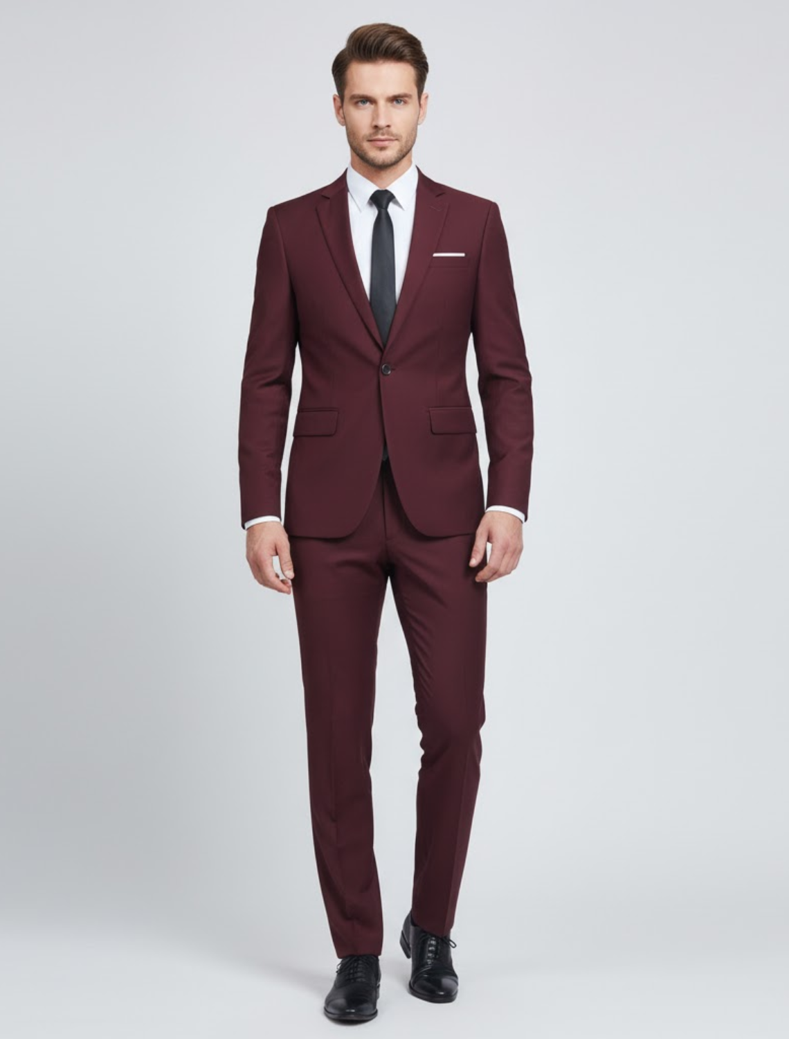 Slim-Fit-Herrenanzug für das ganze Jahr