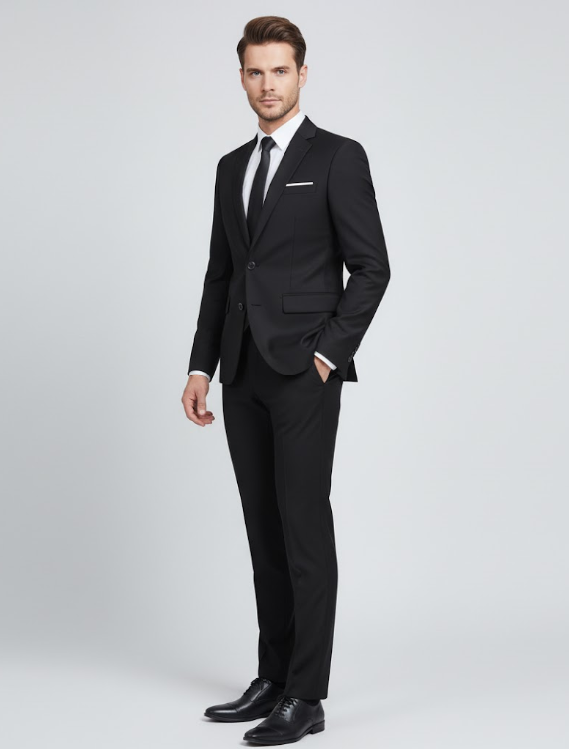 Slim-Fit-Herrenanzug für das ganze Jahr