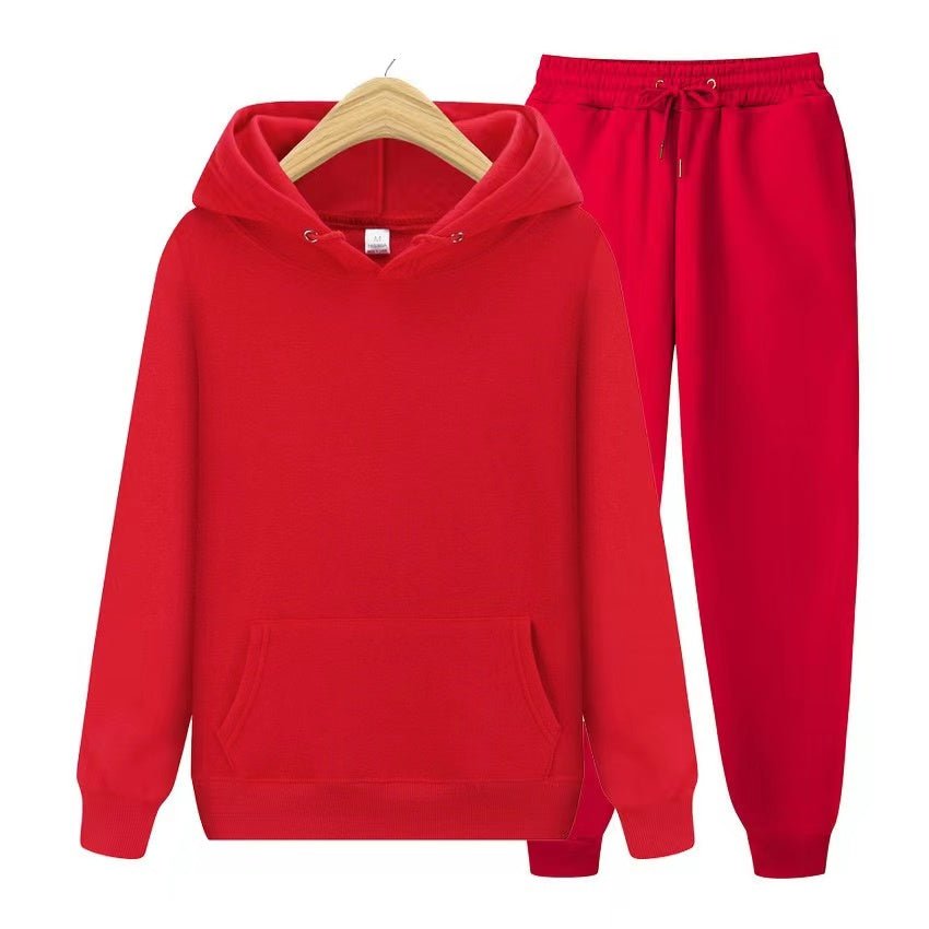 Unisex Hoodie- und Jogginghosen-Set mit weichem Material und lockerer Passform