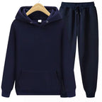 Unisex Hoodie- und Jogginghosen-Set mit weichem Material und lockerer Passform