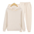 Unisex Hoodie- und Jogginghosen-Set mit weichem Material und lockerer Passform