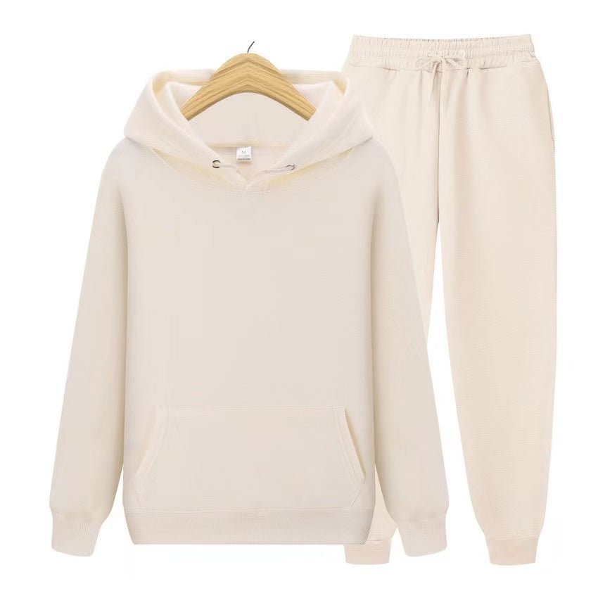Unisex Hoodie- und Jogginghosen-Set mit weichem Material und lockerer Passform