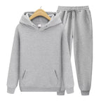 Unisex Hoodie- und Jogginghosen-Set mit weichem Material und lockerer Passform