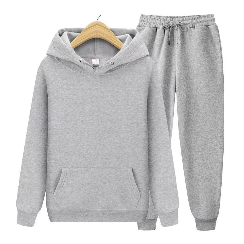 Unisex Hoodie- und Jogginghosen-Set mit weichem Material und lockerer Passform