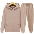 Unisex Hoodie- und Jogginghosen-Set mit weichem Material und lockerer Passform