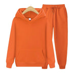 Unisex Hoodie- und Jogginghosen-Set mit weichem Material und lockerer Passform