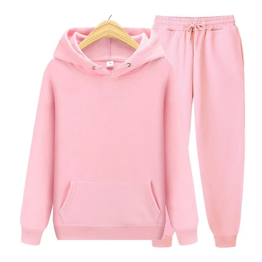 Unisex Hoodie- und Jogginghosen-Set mit weichem Material und lockerer Passform