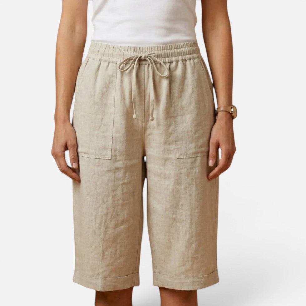 Shorts Locker Geschnitten Mit Taschen Tunnelzug Bund