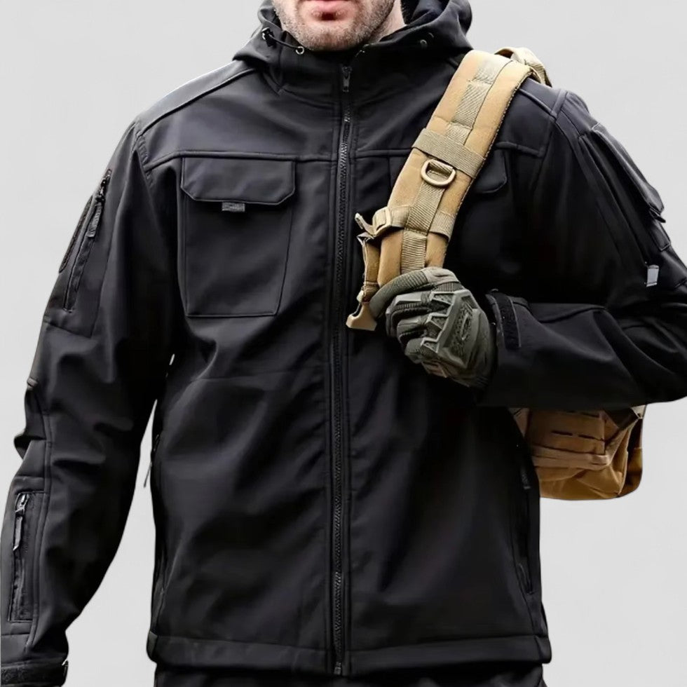 Taktische Softshelljacke mit Kapuze für Herren
