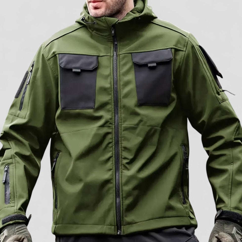 Taktische Softshelljacke mit Kapuze für Herren