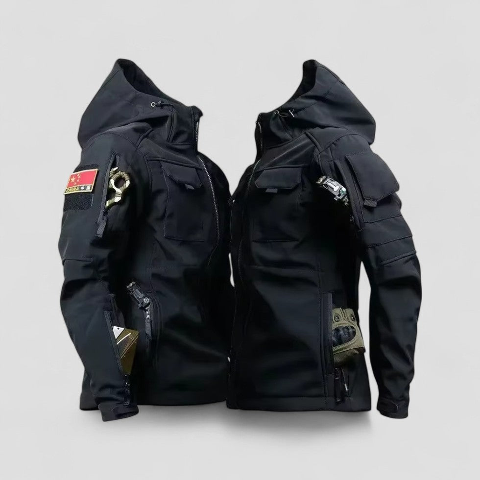 Taktische Softshelljacke mit Kapuze für Herren
