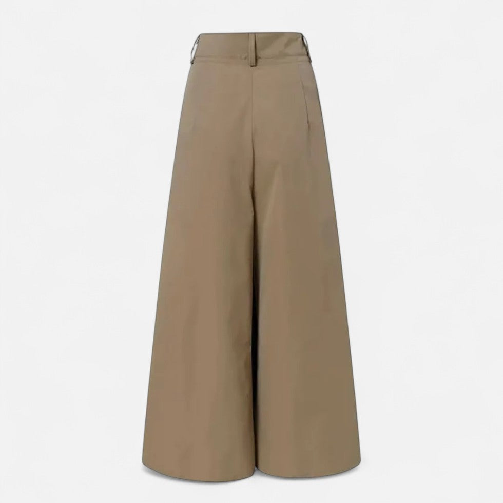 Weit geschnittene High Waist Hose für Damen