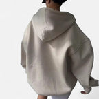 Sweatshirt mit Kragen und Oversize Passform