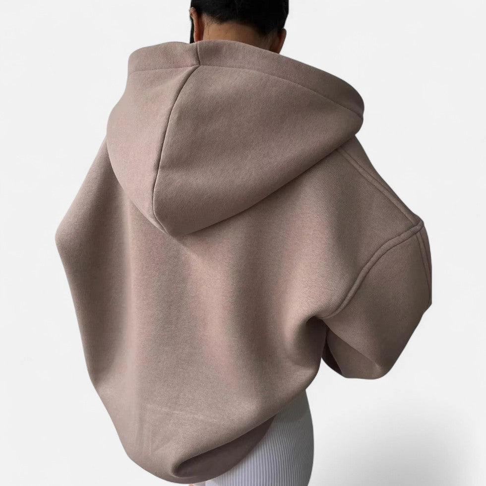 Sweatshirt mit Kragen und Oversize Passform