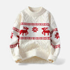 Weihnachtspullover mit Rentiermotiv