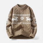 Weihnachtspullover mit Rentiermotiv