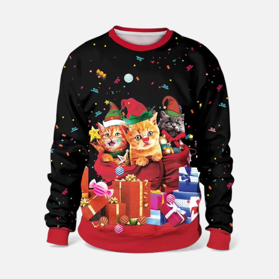 Weihnachtspullover Herren mit Festlichem Motiv