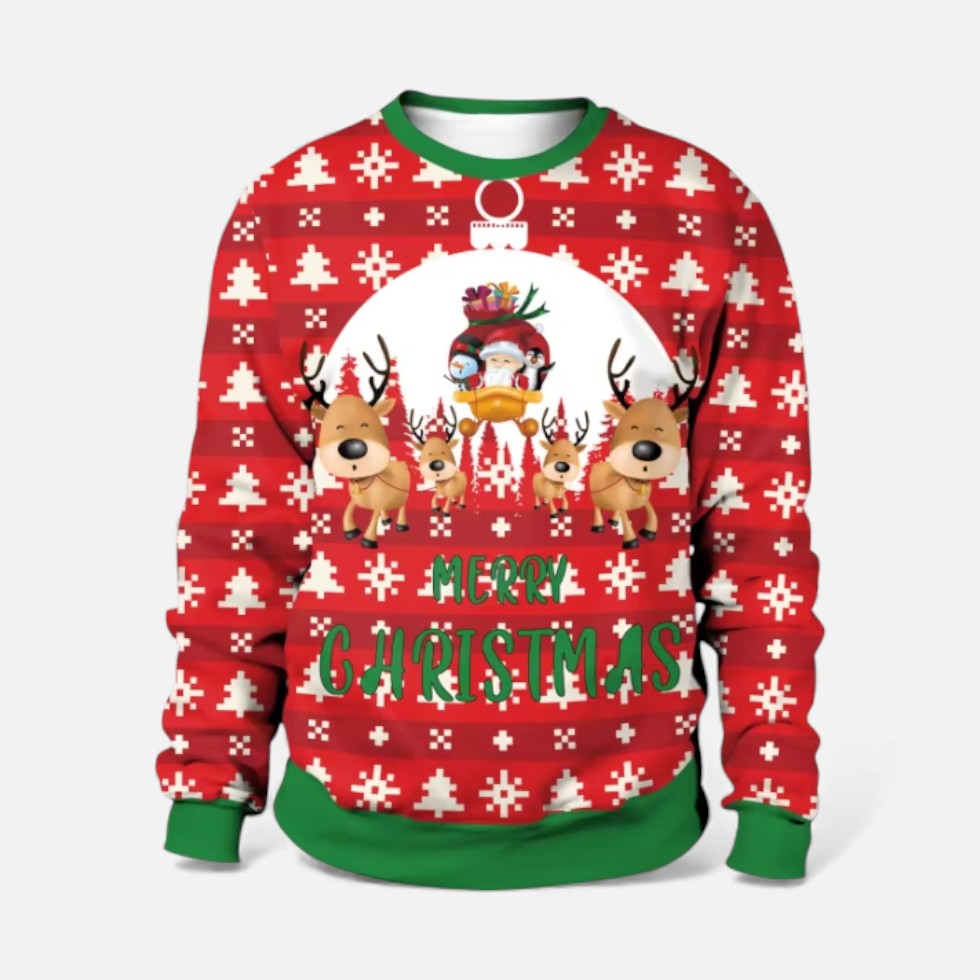 Weihnachtspullover Herren mit Festlichem Motiv