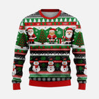 Weihnachtspullover Herren mit Winterlandschaft Motiv