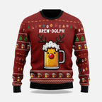 Weihnachtspullover Herren im Winterstil mit Motiv