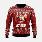 Weihnachtspullover Herren im Winterstil mit Motiv