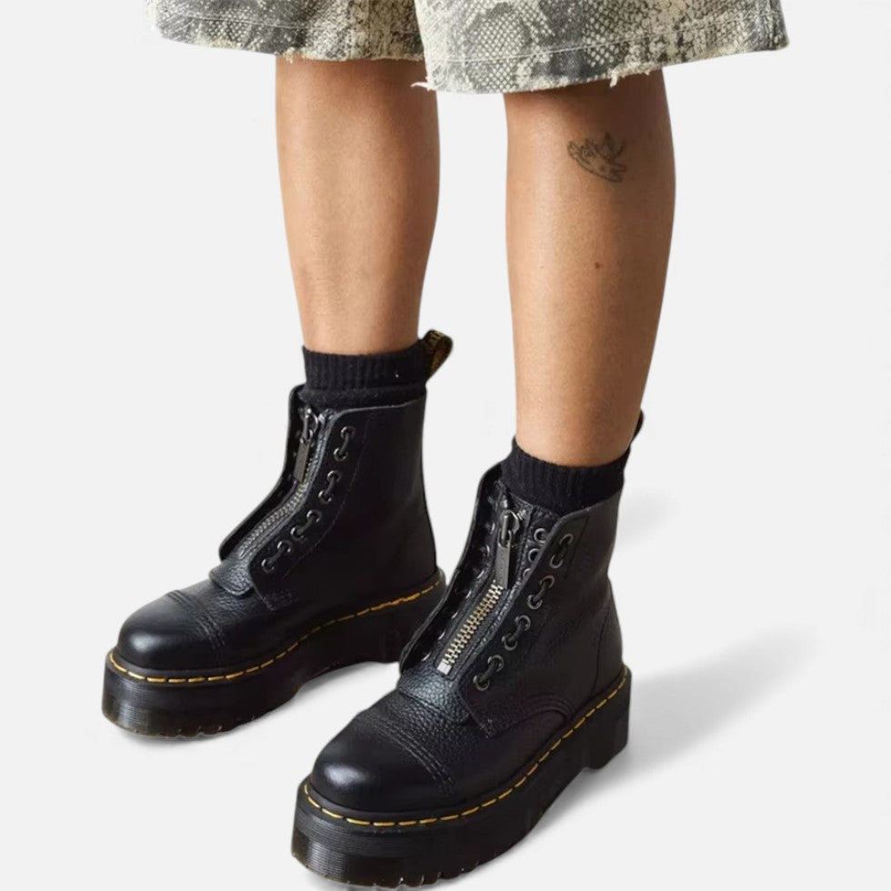 Unisex Schnürstiefeletten mit Plateauprofil