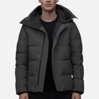 Herren Winter Steppjacke mit Kapuze