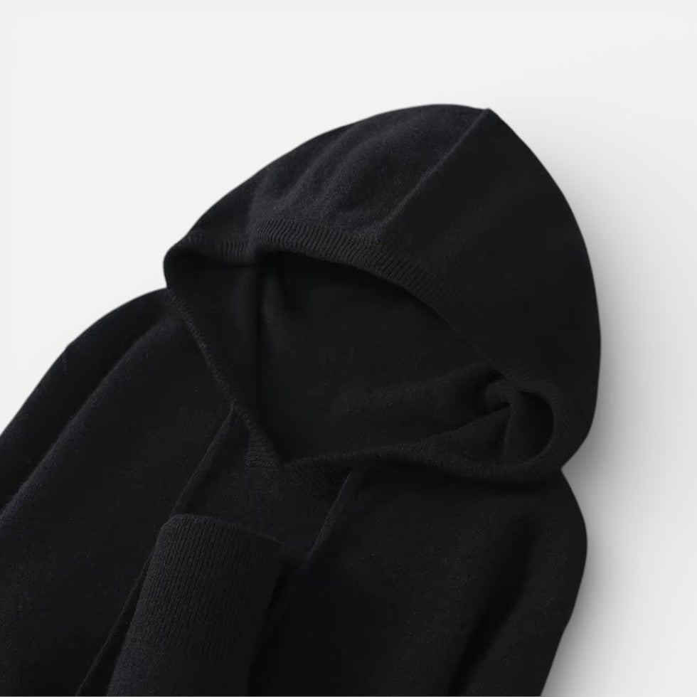 Kaschmir Strick Kapuzenpullover für Damen