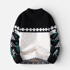 Herren Strickpullover aus Wollmischung mit strukturiertem Muster