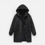 Herren Winterjacke mit Kapuze und warmem Innenfutter