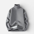 Herren Knitted Rollkragen Strickpullover