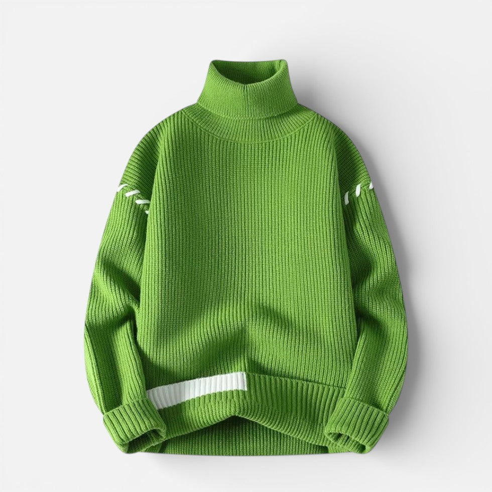 Herren Knitted Rollkragen Strickpullover