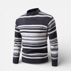 Herren Knitted Strickpullover mit Streifenmuster