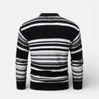 Herren Knitted Strickpullover mit Streifenmuster