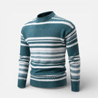 Herren Knitted Strickpullover mit Streifenmuster