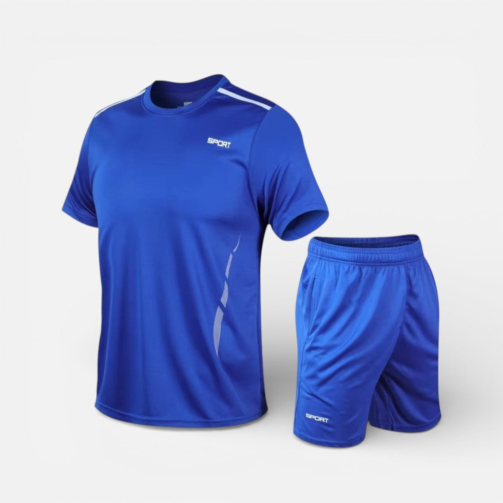Herren Sport Set mit Kurzarmshirt und Trainingsshorts