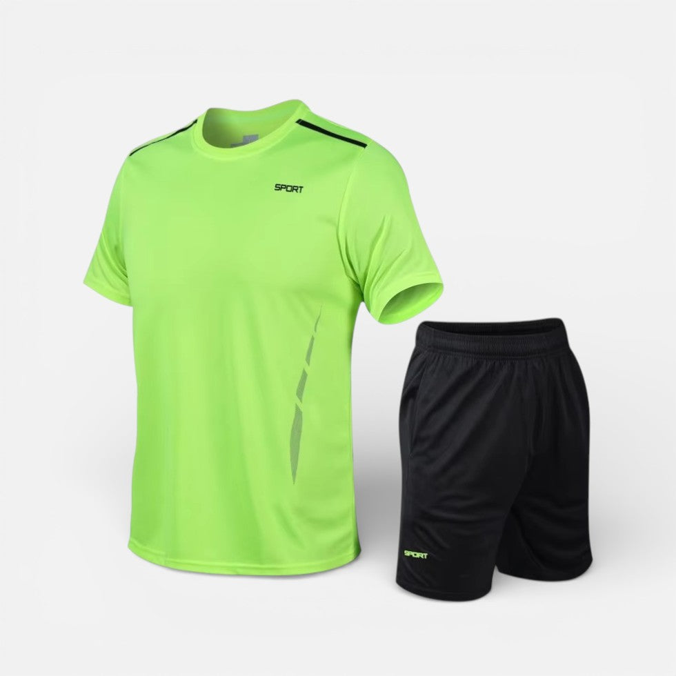 Herren Sport Set mit Kurzarmshirt und Trainingsshorts