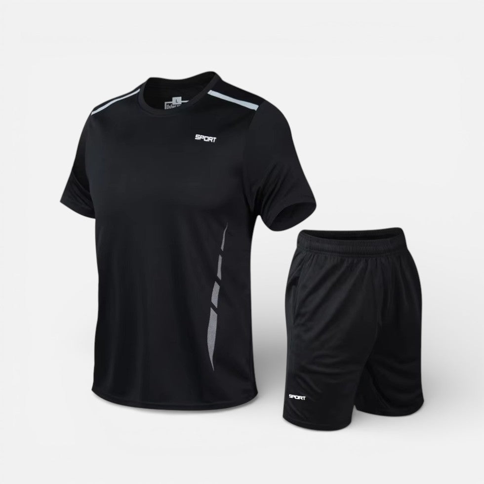 Herren Sport Set mit Kurzarmshirt und Trainingsshorts