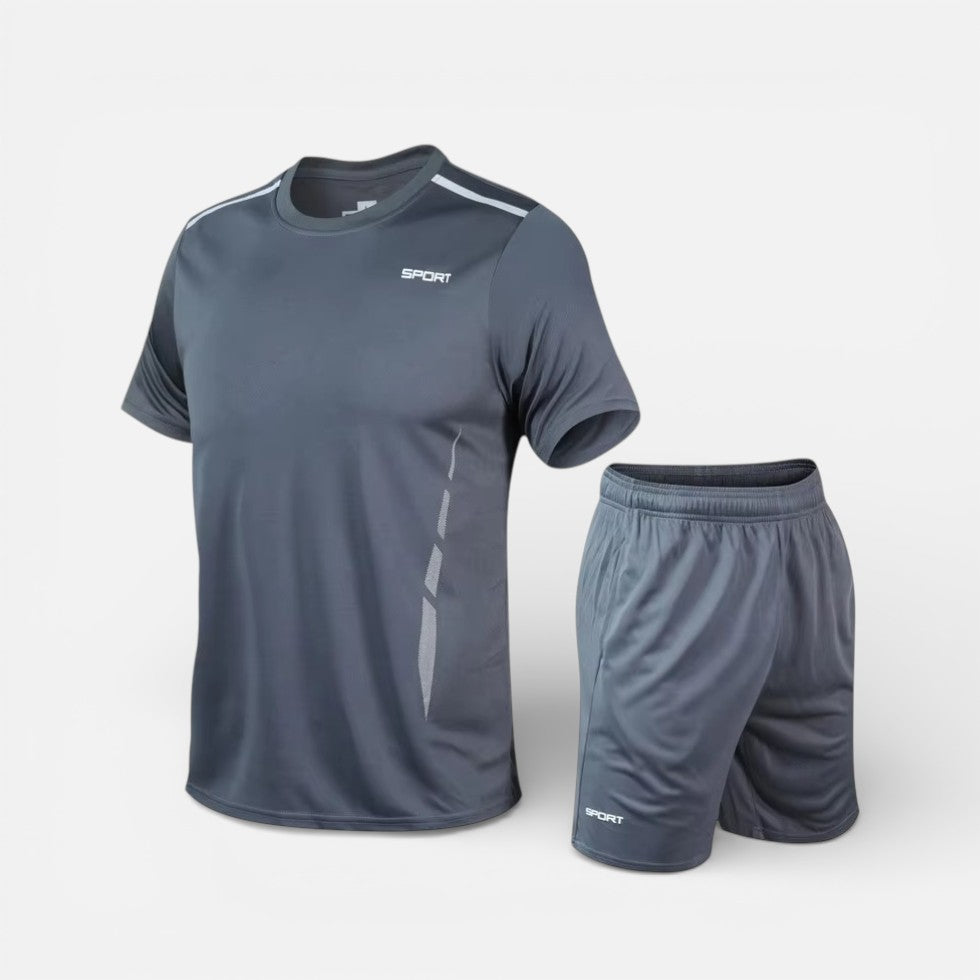 Herren Sport Set mit Kurzarmshirt und Trainingsshorts